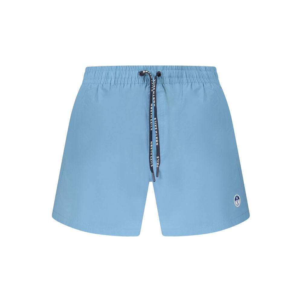 North Sails Blue Cotton Swimwear: Performance Swim Boxer