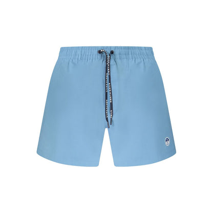 North Sails Blue Cotton Swimwear: Performance Swim Boxer