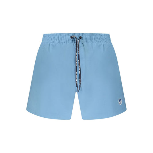 North Sails Blue Cotton Swimwear: Performance Swim Boxer