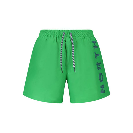 North Sails Green Cotton Swimwear - 36cm Swim Boxer