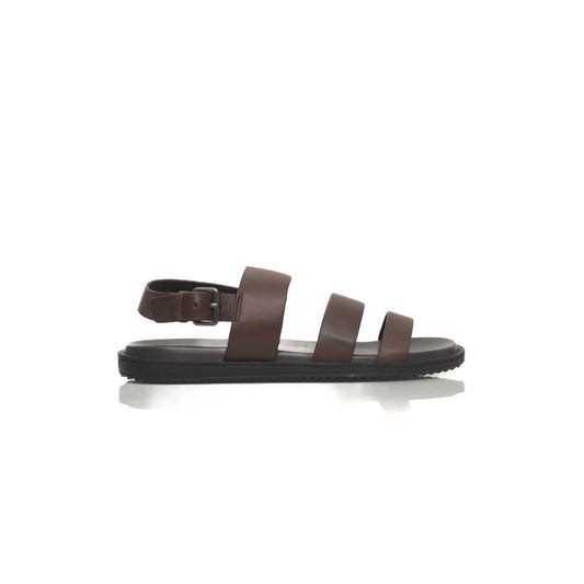 Cerruti 1881 Brown Cowhide Leather Men’s Sandals