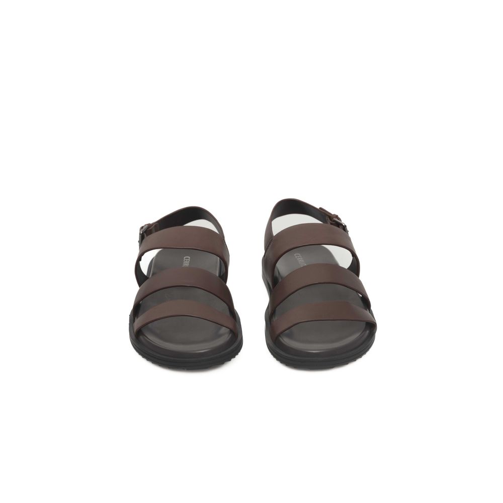 Cerruti 1881 Brown Cowhide Leather Men’s Sandals