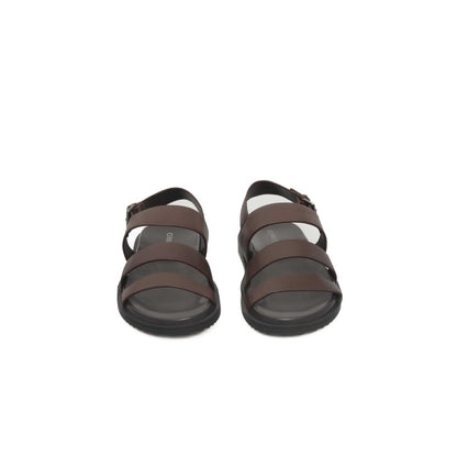 Cerruti 1881 Brown Cowhide Leather Men’s Sandals