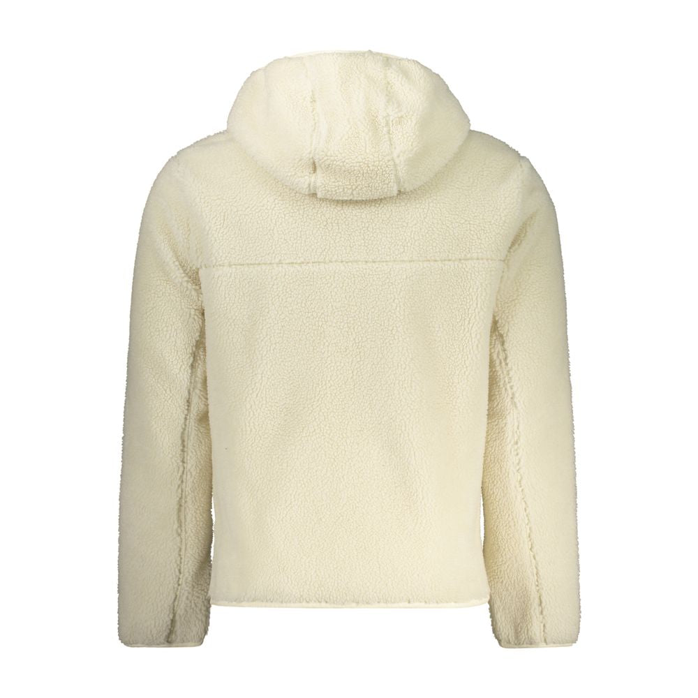 Napapijri White Polyester Long Sleeve Jacket with Hood
