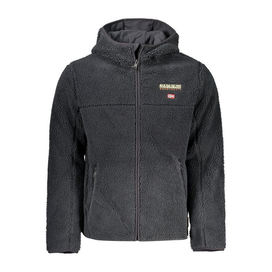 Napapijri Black Polyester Jacket with Hood