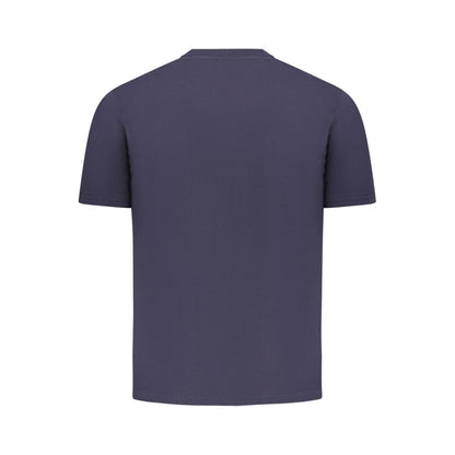 Napapijri Blue Cotton Men T-Shirt - Effortless Style Meets Sustainability
