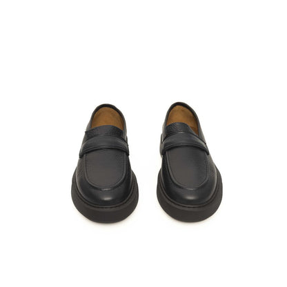 Cerruti 1881 Blue Cowhide Loafer - Men's Genuine Leather Moccasin