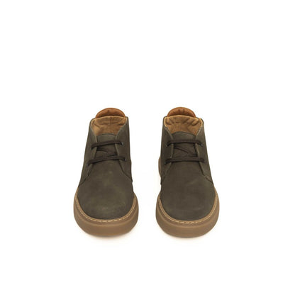 Cerruti 1881 Green Cowhide Boot - Timeless Elegance for Men