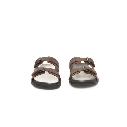 Cerruti 1881 Brown Cowhide Sandal - Luxury Leather Comfort