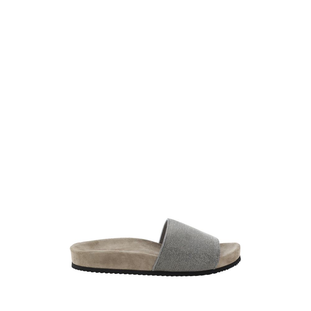 Brunello Cucinelli Jewel-Embellished Sandals
