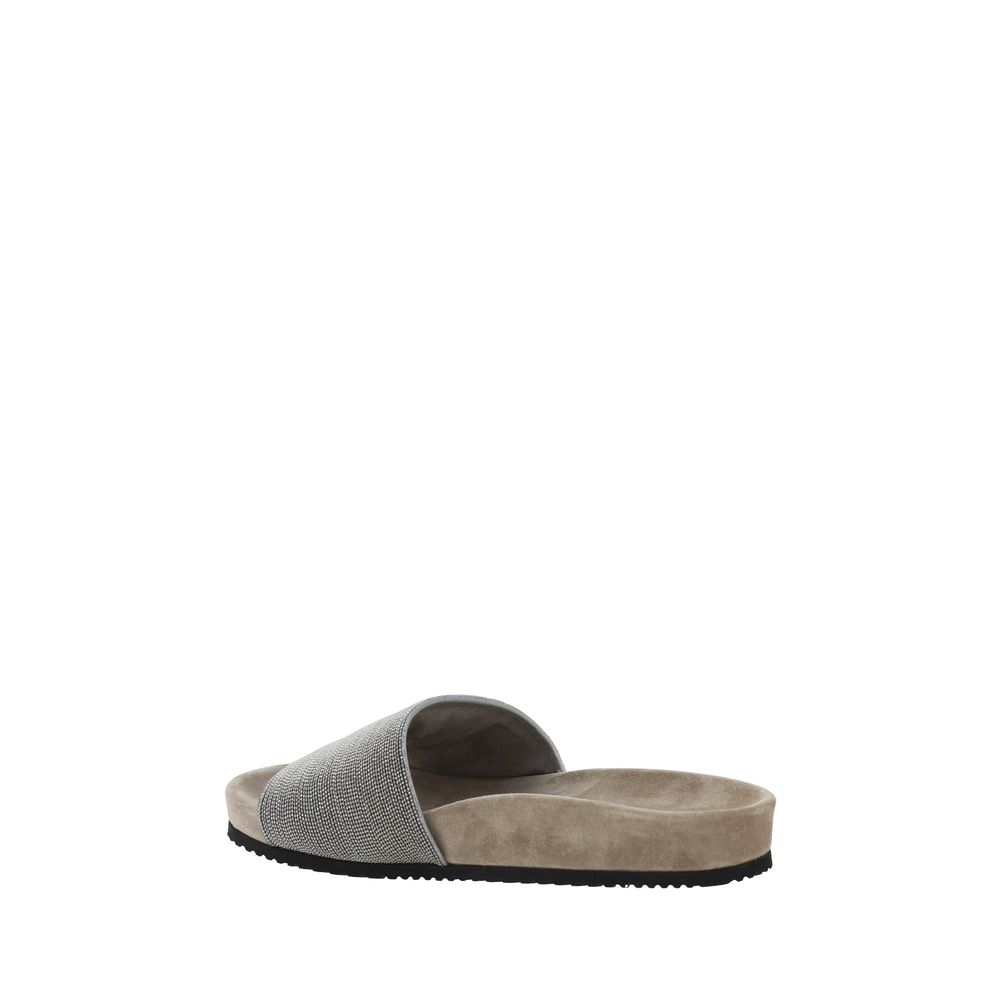 Brunello Cucinelli Jewel-Embellished Sandals
