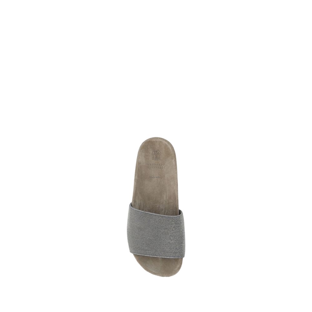 Brunello Cucinelli Jewel-Embellished Sandals