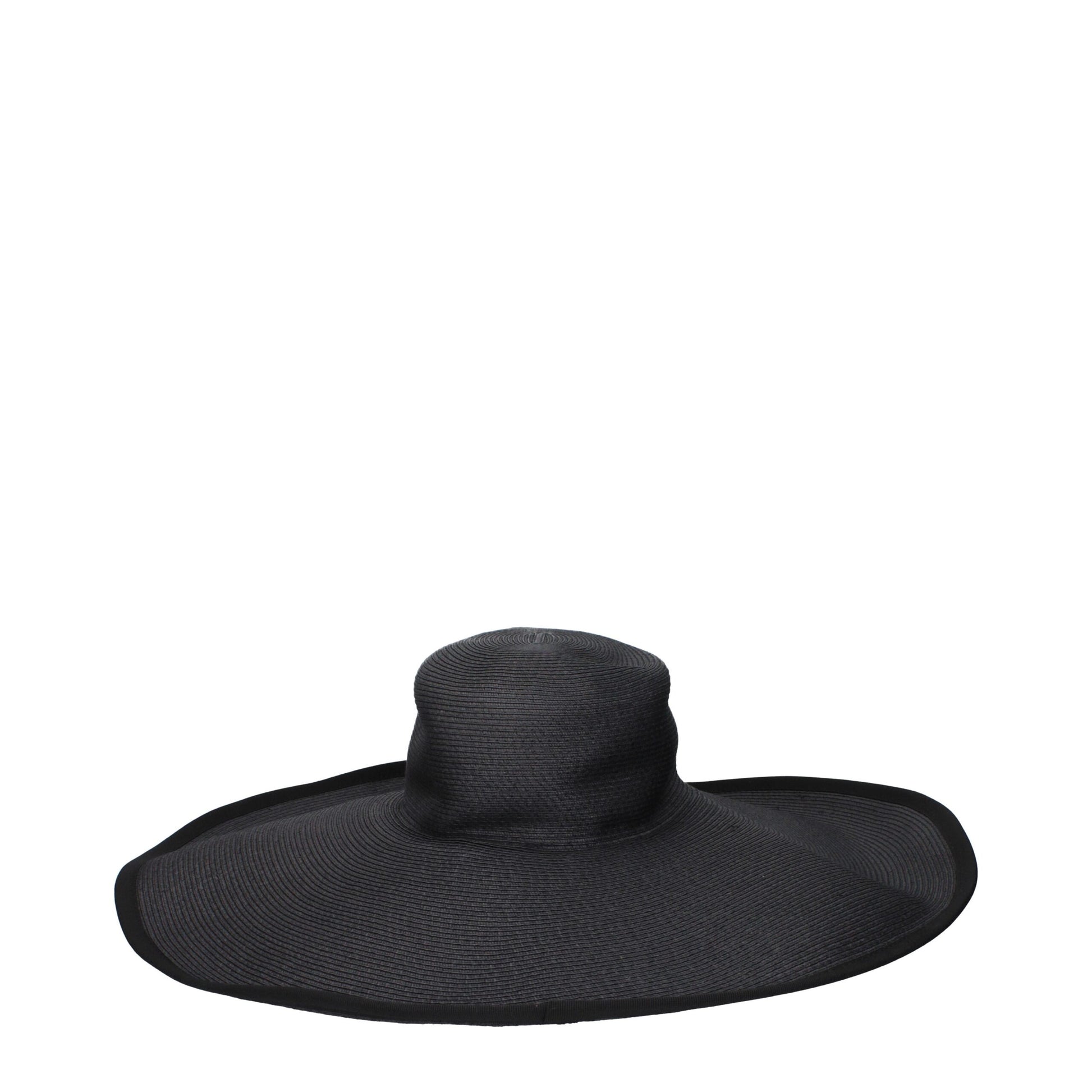 Max Mara Black Paper Sunhat - Elegant Sun Protection