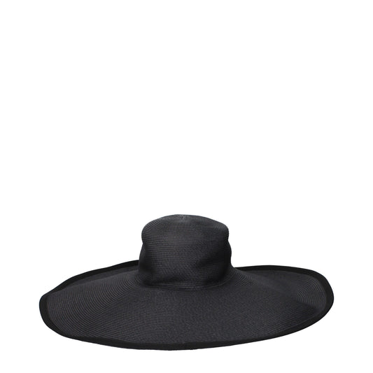 Max Mara Black Paper Sunhat - Elegant Sun Protection