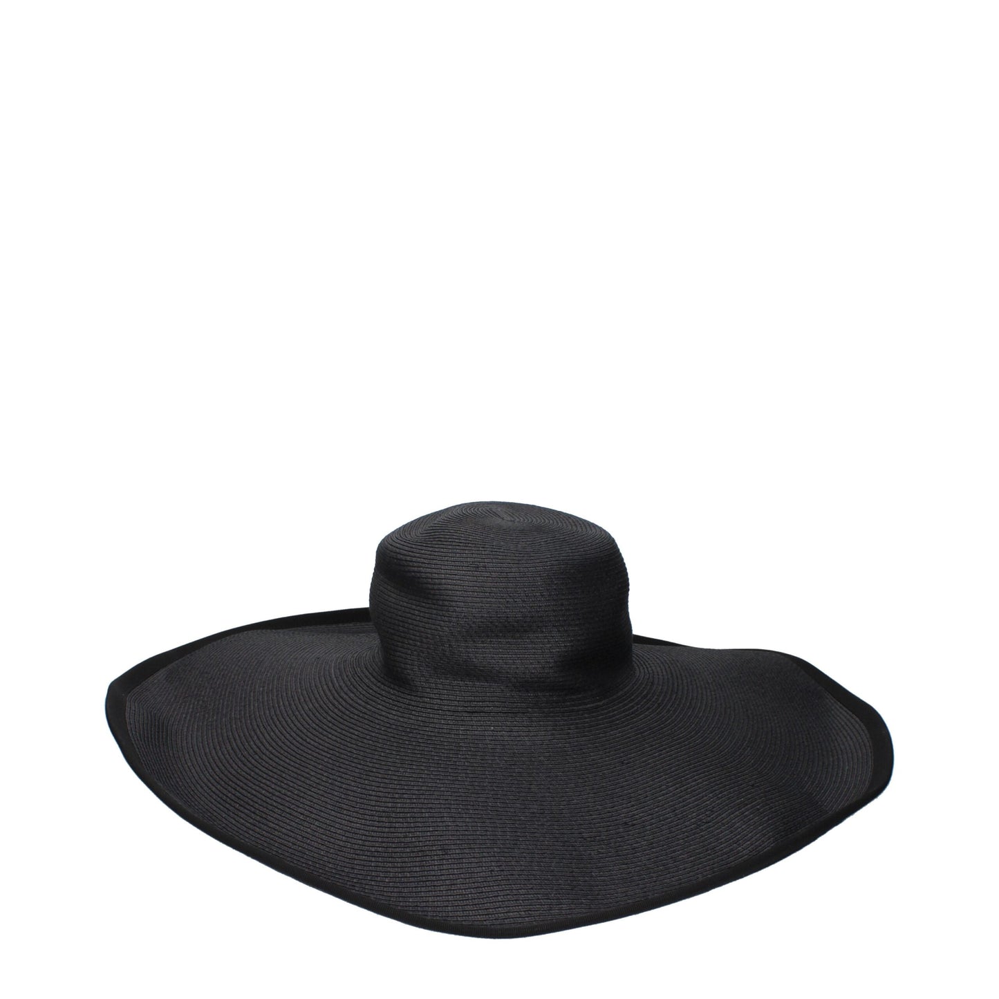Max Mara Black Paper Sunhat - Elegant Sun Protection