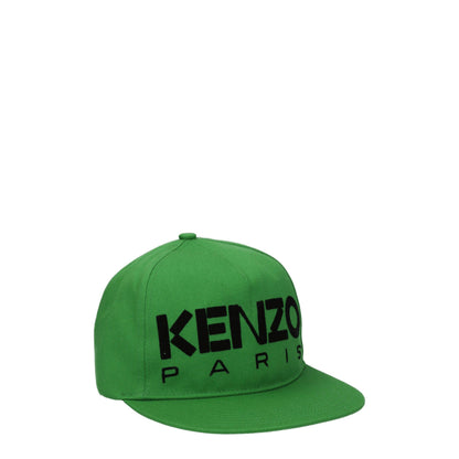 Kenzo Green Cotton Baseball Hat
