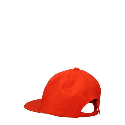 Kenzo Orange Cotton Baseball Hat