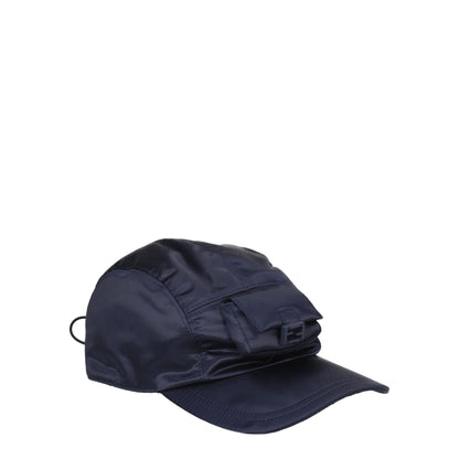 Fendi Blue Polyamide Baseball Hat