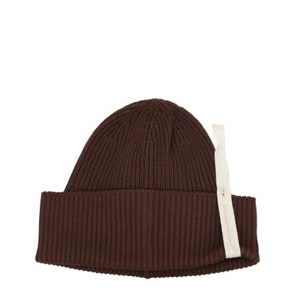 Jacquemus Brown Cotton Beanie - Effortless Elegance in Casualwear