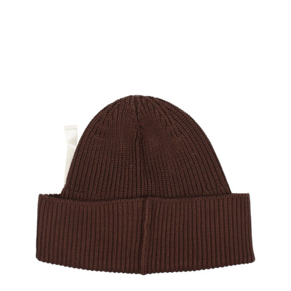 Jacquemus Brown Cotton Beanie - Effortless Elegance in Casualwear