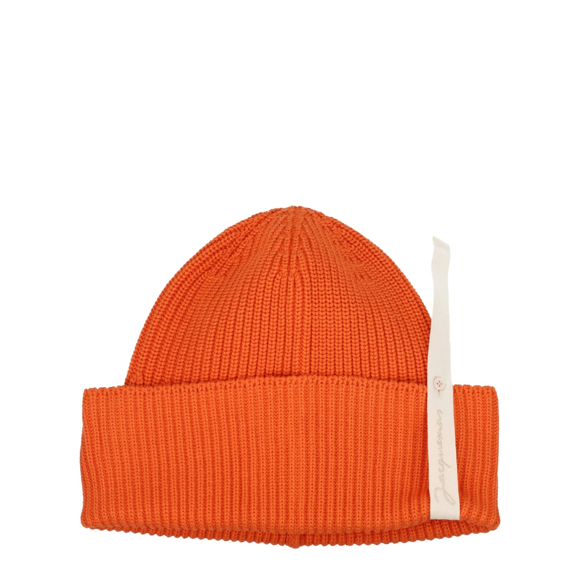 Jacquemus Orange Cotton Beanie - A Touch of Playful Elegance