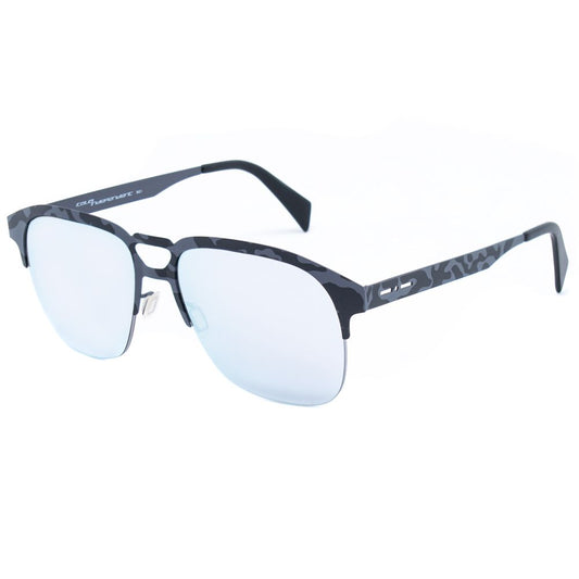 Italia Independent Bicolor Metal Sunglasses – Gray and Brown Frame