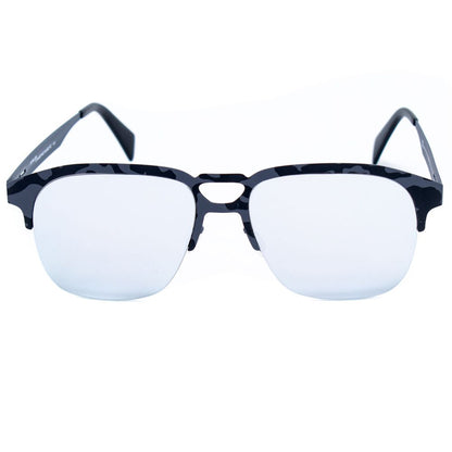 Italia Independent Bicolor Metal Sunglasses – Gray and Brown Frame