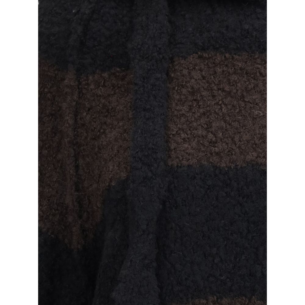 Petar Petrov Loose Fit Cropped Hooded Jumper