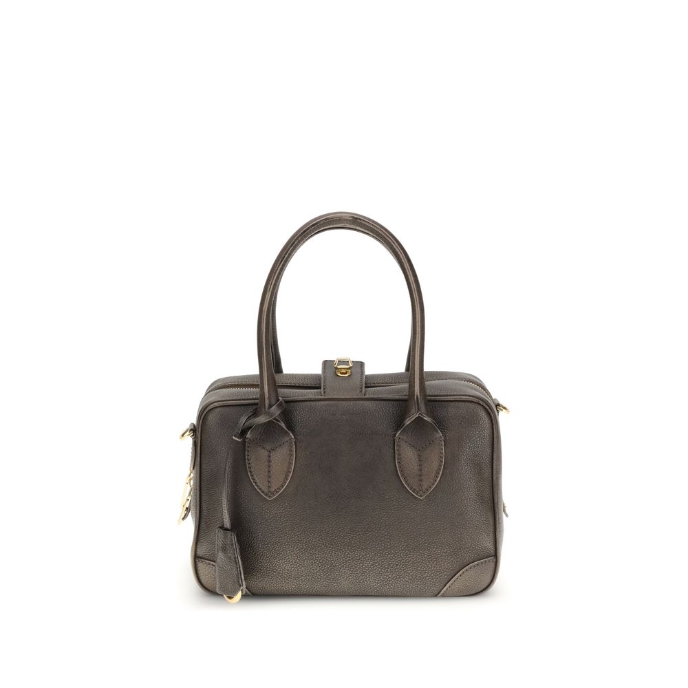 Golden Goose Vita Bag - Treated Leather Body with Gold Metal