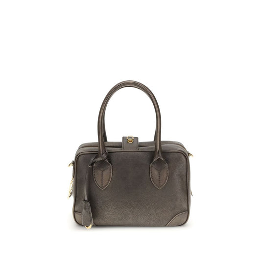 Golden Goose Vita Bag - Treated Leather Body with Gold Metal