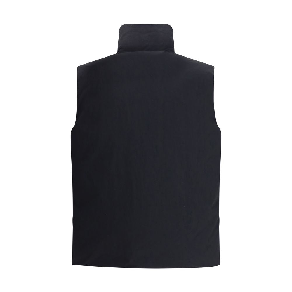 LAMINAR Black Polyamide Sleeveless Jacket