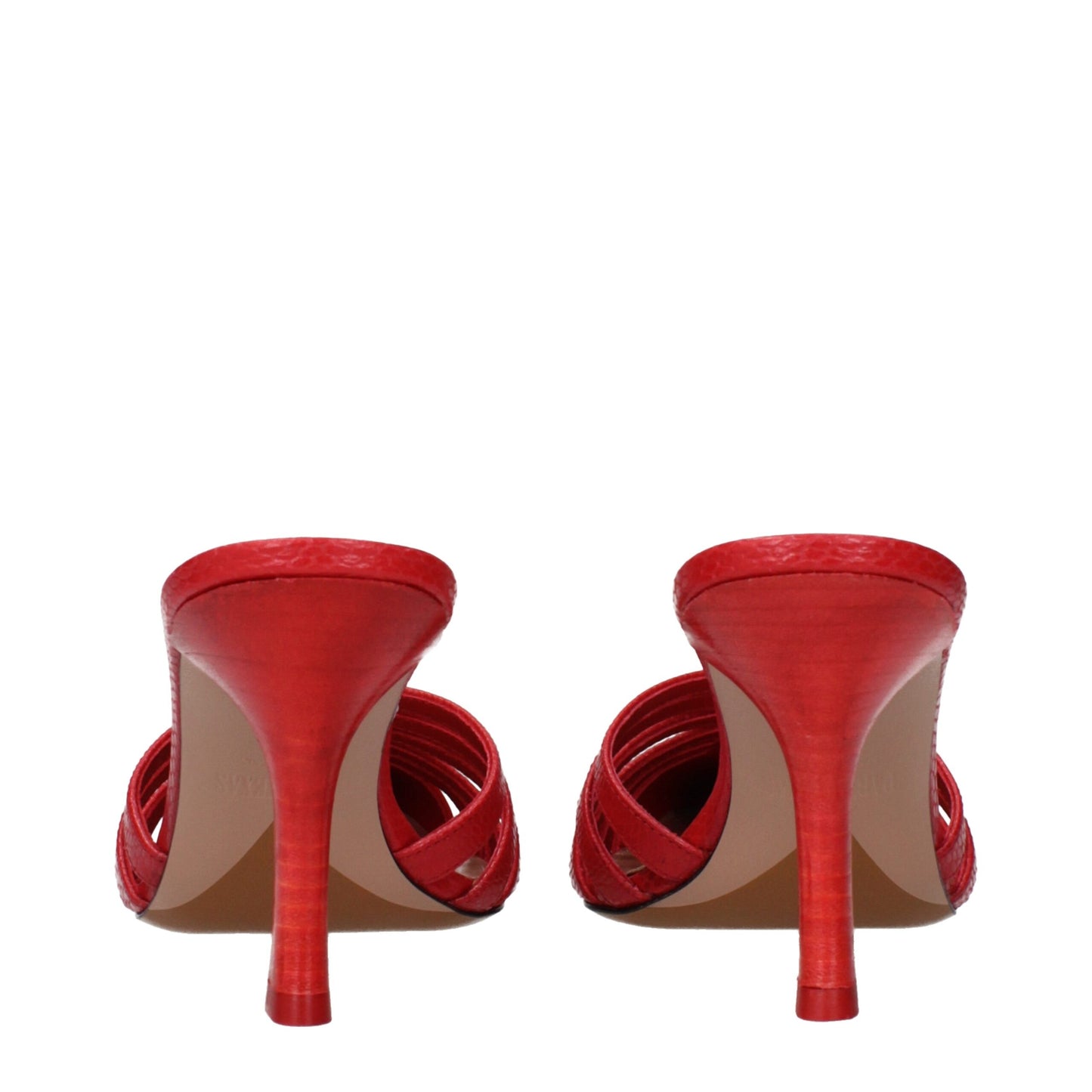 Paris Texas Red Leather Stiletto Heels Sandals