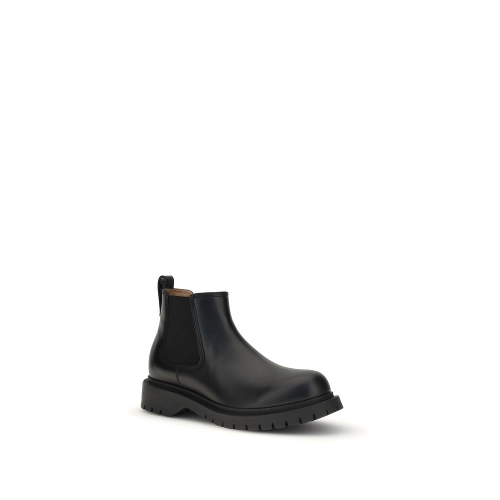 Givenchy Black Leather Chelsea Boots for Men