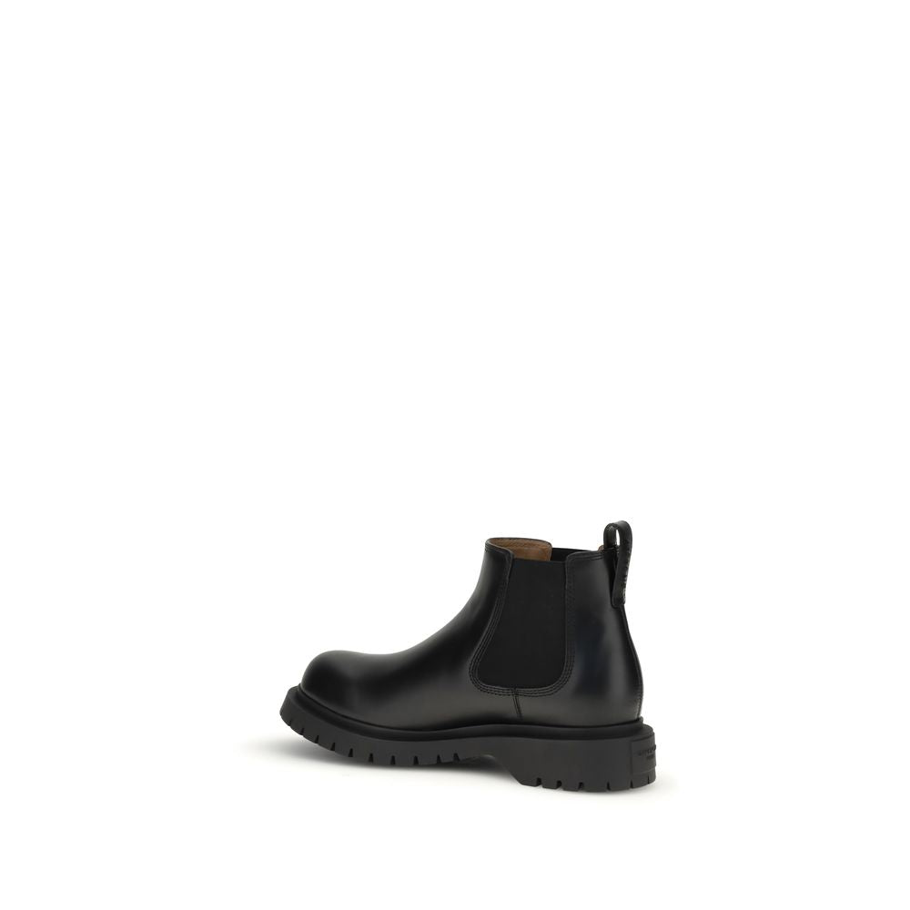 Givenchy Black Leather Chelsea Boots for Men