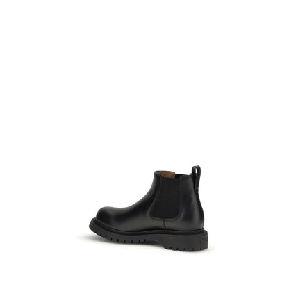 Givenchy Black Leather Chelsea Boots for Men