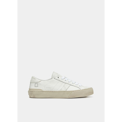 D.A.T.E White Leather Sneaker - Effortless Style