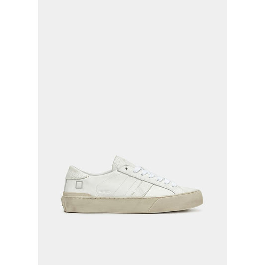 D.A.T.E White Leather Sneaker - Effortless Style