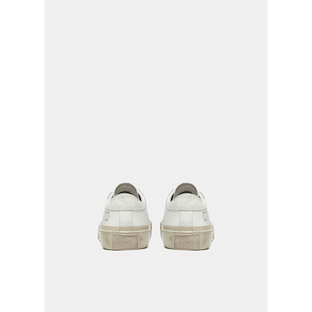 D.A.T.E White Leather Sneaker - Effortless Style