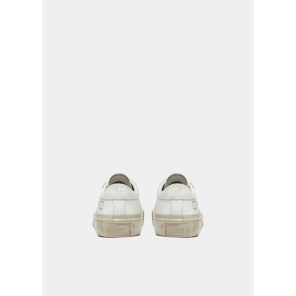 D.A.T.E White Leather Sneaker - Effortless Style