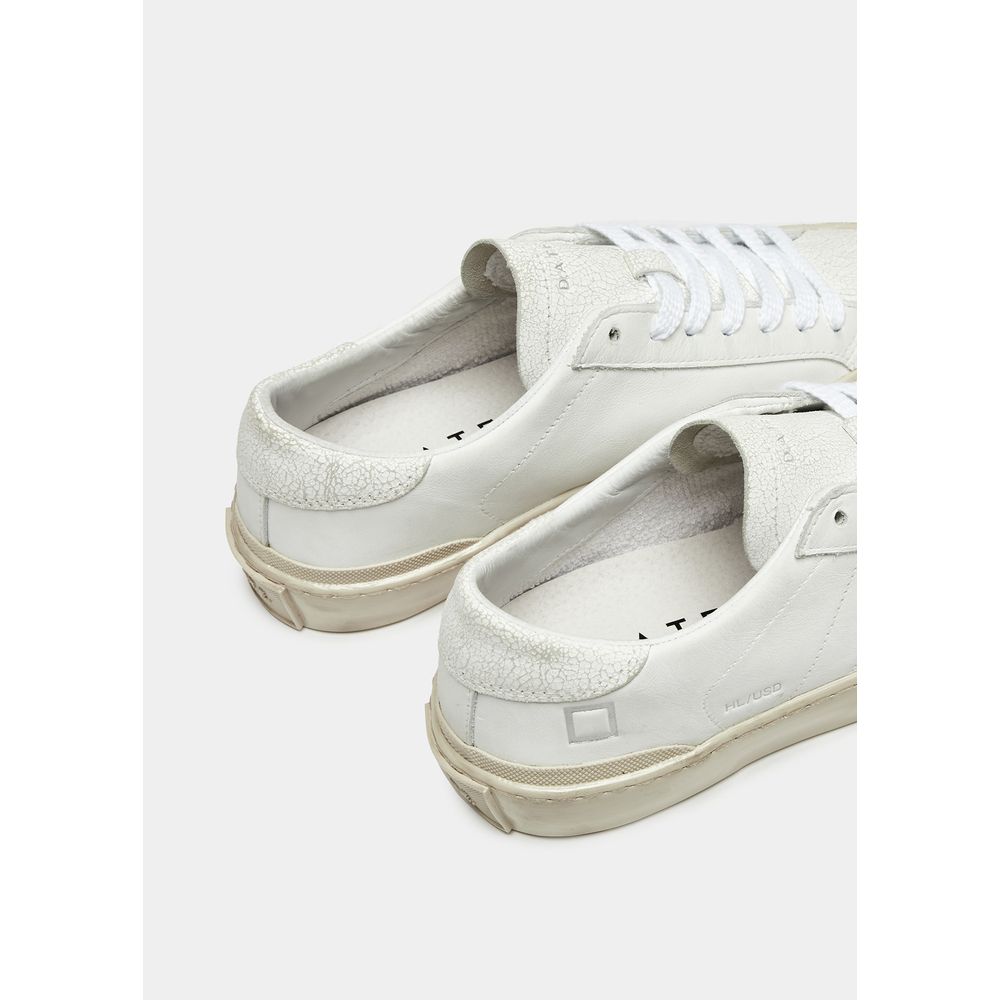 D.A.T.E White Leather Sneaker - Effortless Style