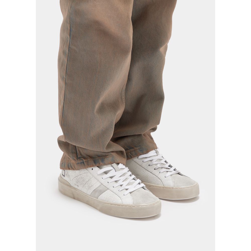 D.A.T.E White Leather Sneaker - Effortless Style