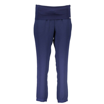 Liu Jo Blue Polyester Pant: Chic 2-Pocket Trousers