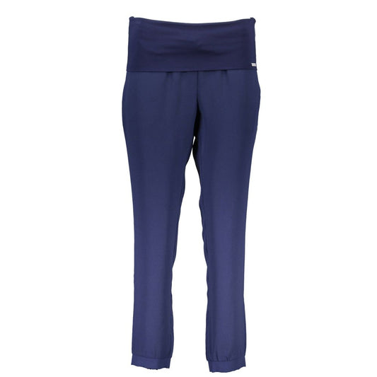 Liu Jo Blue Polyester Pant: Chic 2-Pocket Trousers