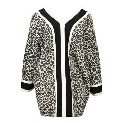 Blugirl Beige Wool Sweater with Contrasting Details