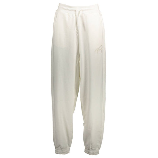 Tommy Hilfiger White Cotton Sports Trousers