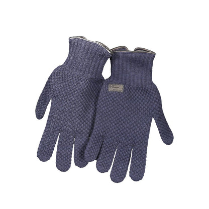 Harmont & Blaine Blue Wool Gloves