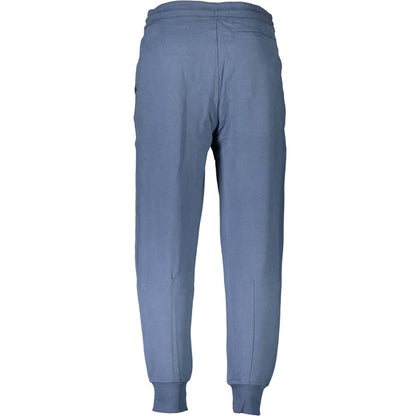Calvin Klein Blue Cotton Pant - Brushed Sports Trousers