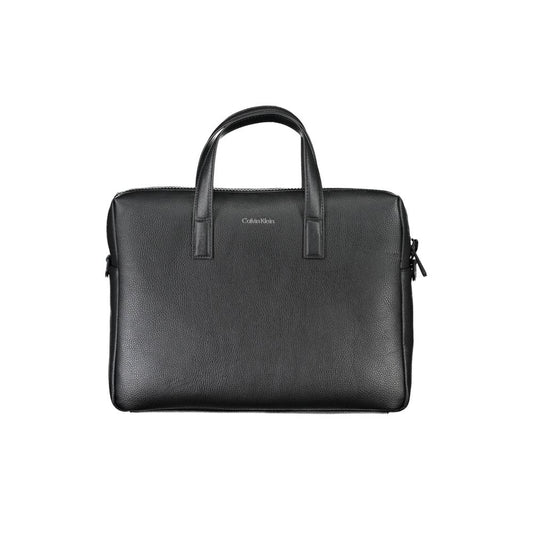 Calvin Klein Black Polyester Handbag Briefcase