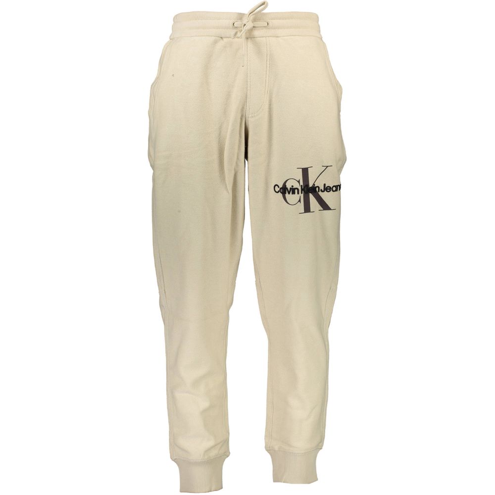 Calvin Klein Beige Cotton Sports Trousers