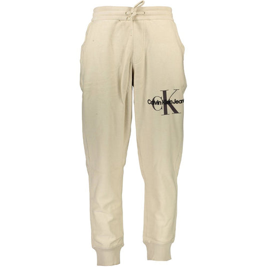 Calvin Klein Beige Cotton Sports Trousers